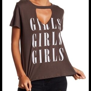 Shirt Cut-Out Tee Top